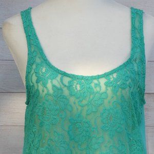 New !!! Ambiance Lace Tank Top Size Large